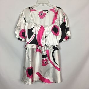 Cato Women’s Pink‎ and White Blouse